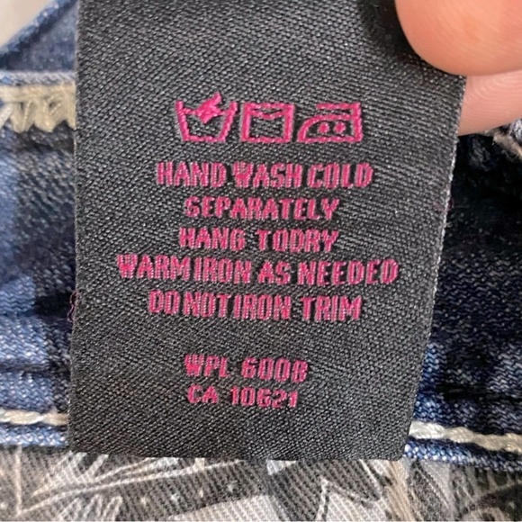 Rock & Roll Cowgirl Med Wash Mid Rise Boot Cut Jeans 29 - Picture 13 of 15